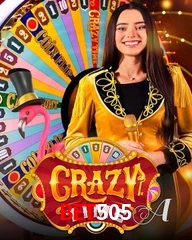 Crazy Time live game no bet505 cassino com entretenimento ao vivo para jogadores do Brasil