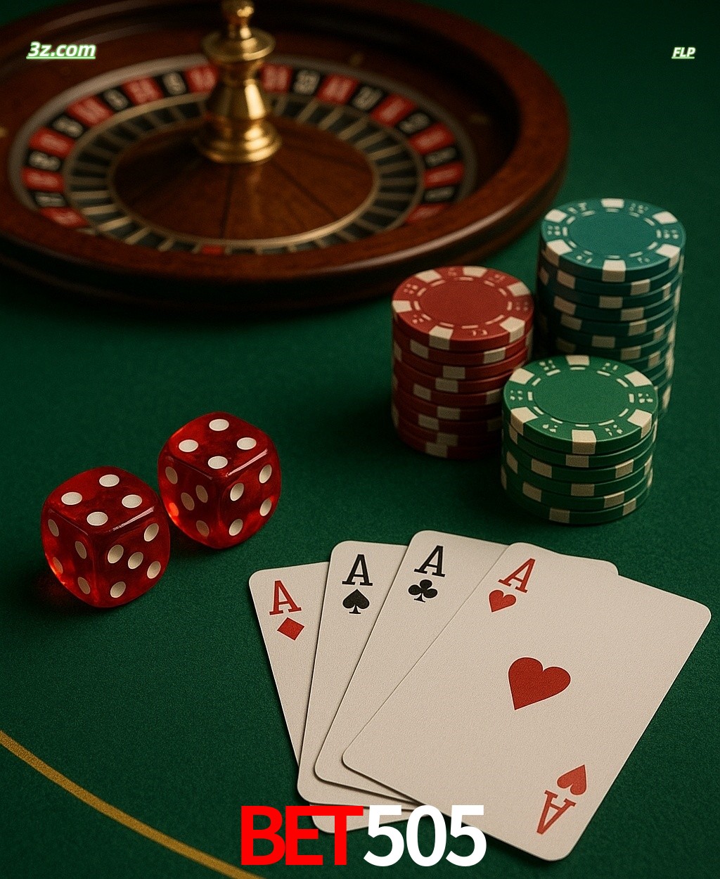 Cassino online bet505 com jogos de mesa: roleta, dados, pôquer e fichas